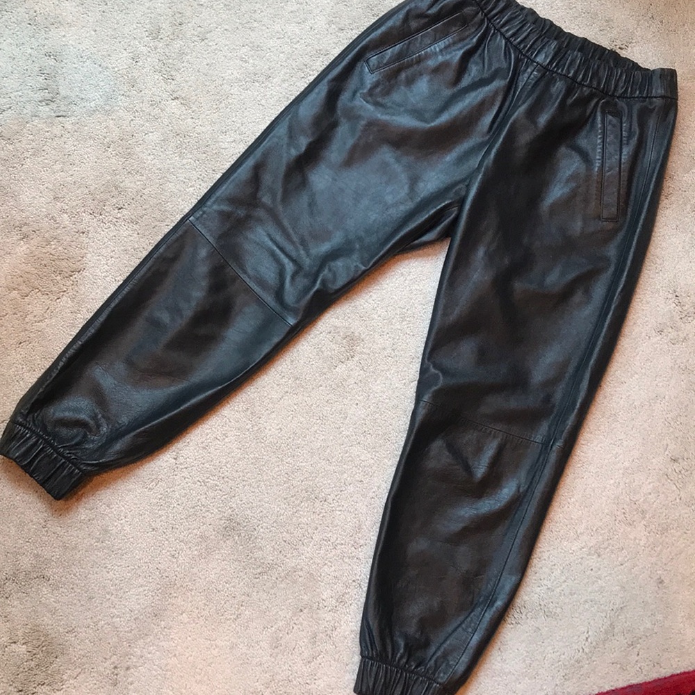 Like New Gap Leather Joggers Size Small
